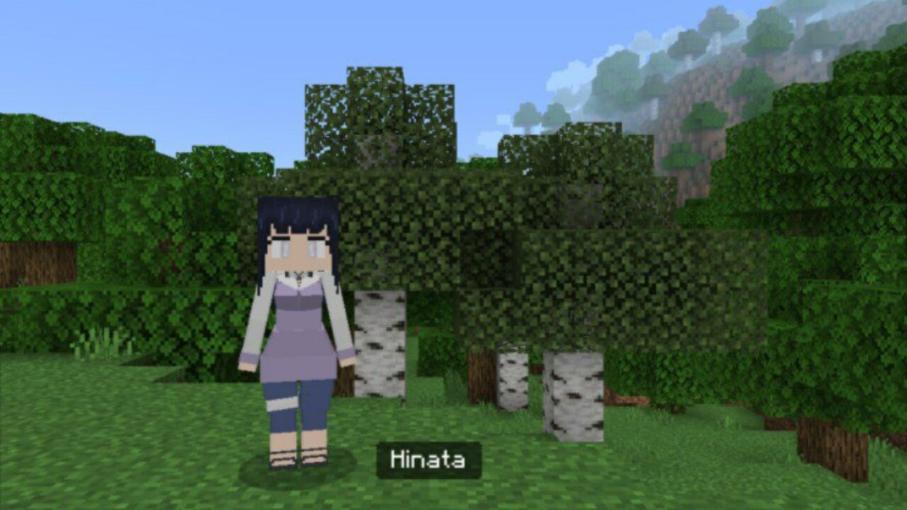 Hinata from Anime Girls Mod for Minecraft PE