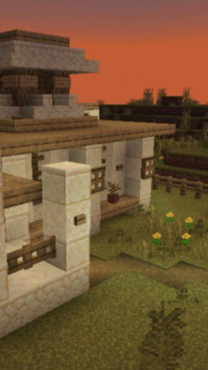 House from Farm Survival Map for Minecraft PE