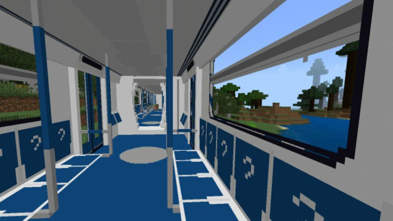 Inside from Metro Mod for Minecraft PE