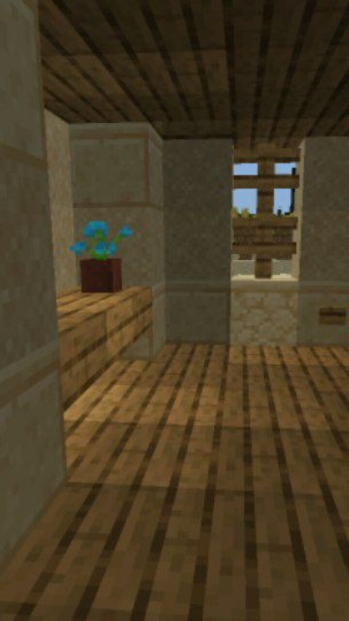 Inside from Survival with Friends Map for Minecraft PE