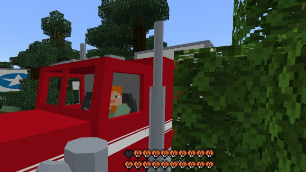 Inside from USA Cars Mod for Minecraft PE