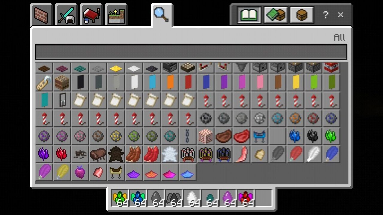 Inventory from Mount Animals Mod for Minecraft PE