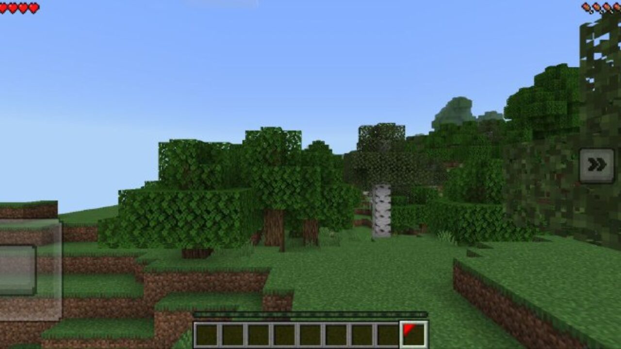 Invisible from Transparent Buttons Texture Pack for Minecraft PE