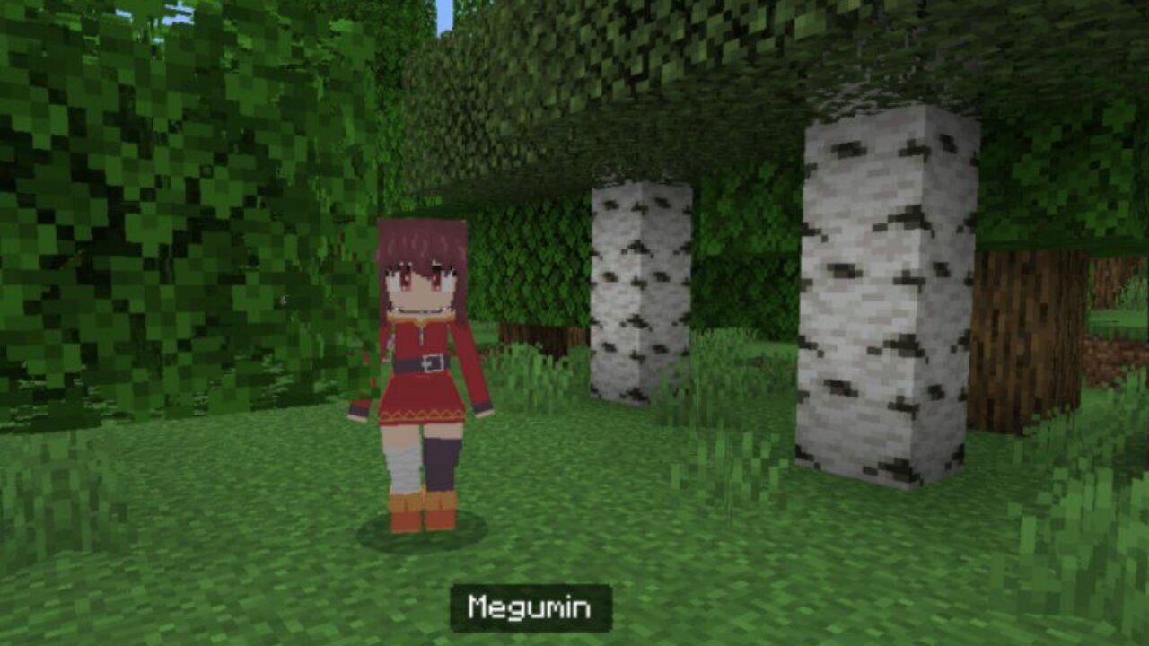 Megumim from Anime Girls Mod for Minecraft PE