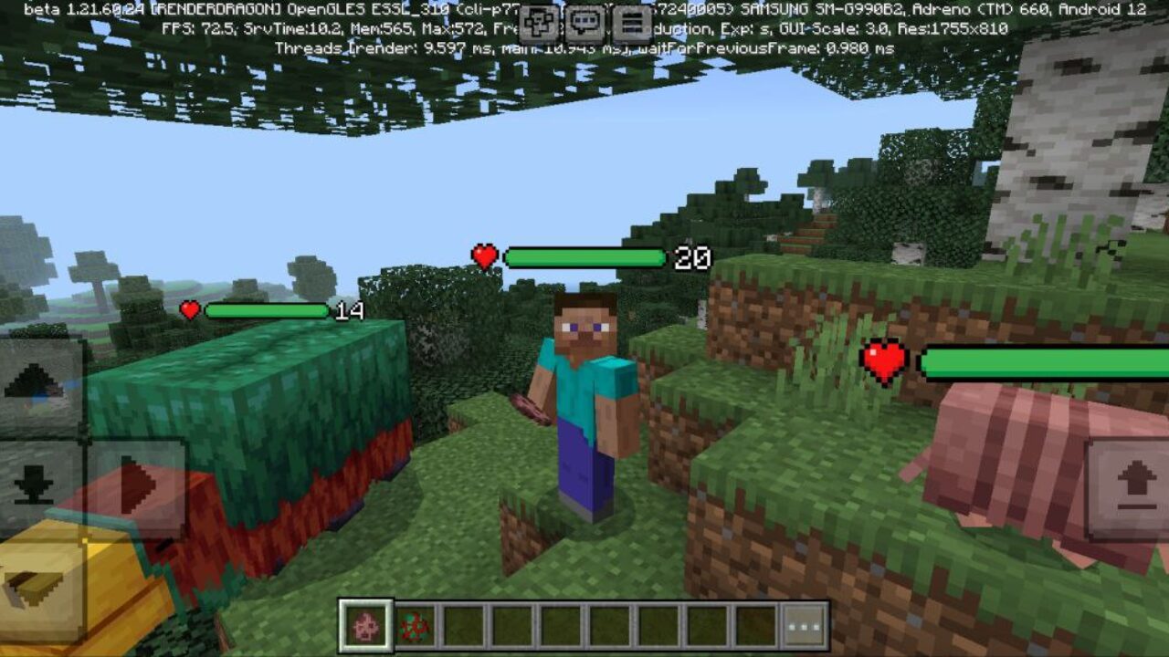 More Mobs from Health Bar Mod for Minecraft PE