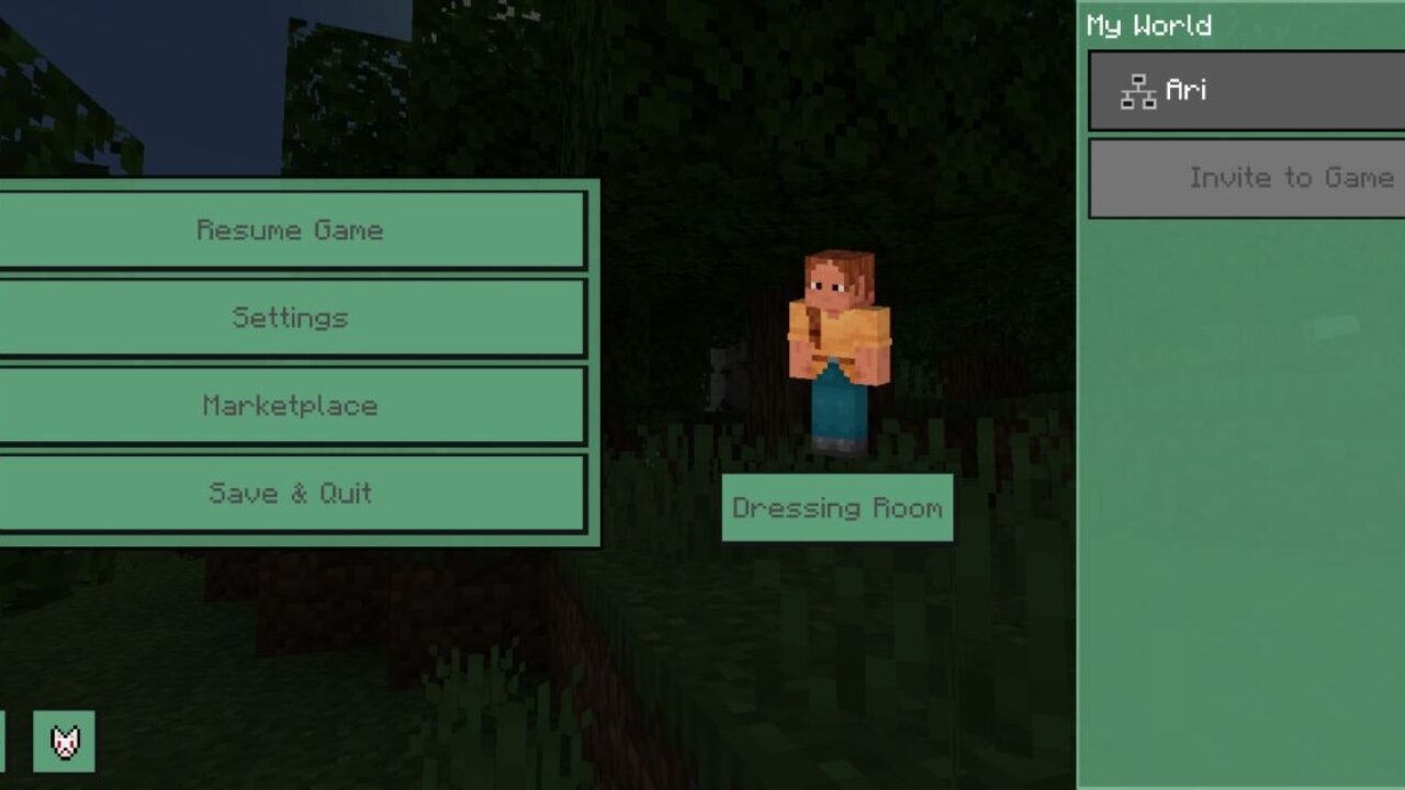 Pause Menu from Demon Slayer Texture Pack for Minecraft PE