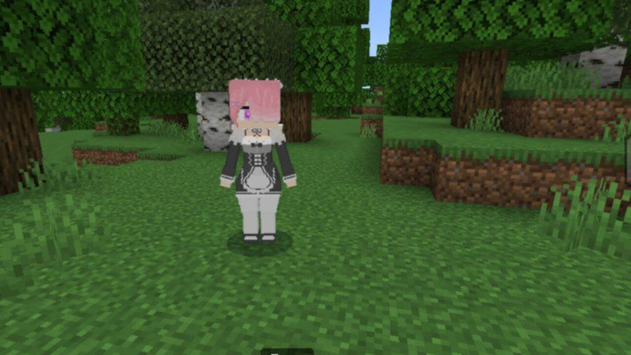 Ram from Anime Girls Mod for Minecraft PE