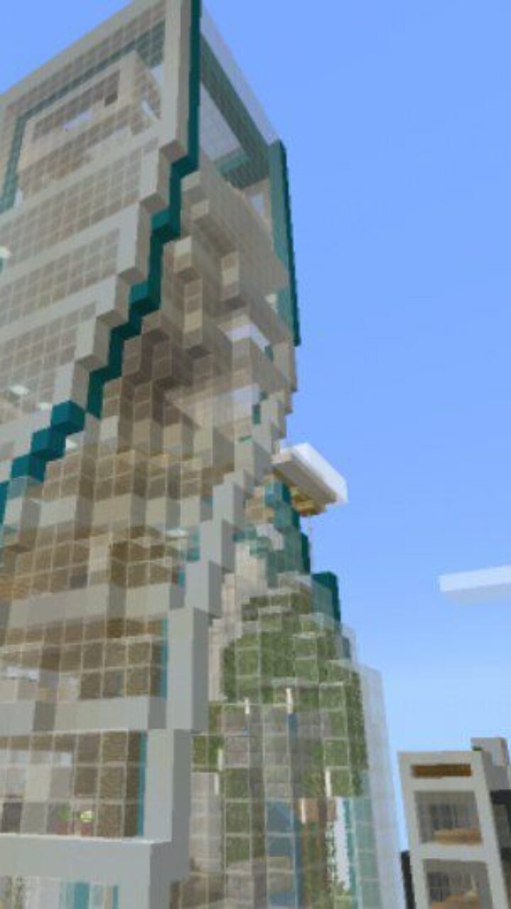 Skyscrapers from City of Houses Map for Minecraft PE