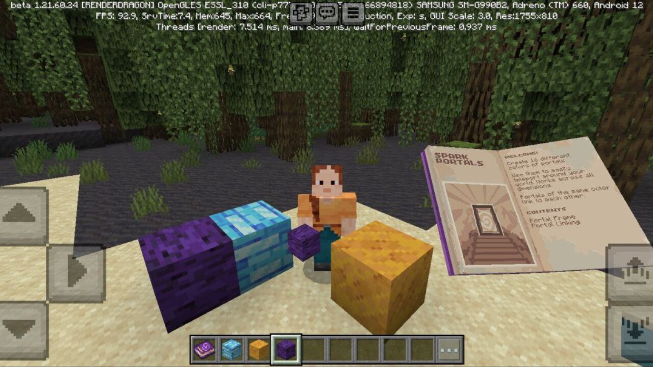 Spark from Better Portals Mod for Minecraft PE