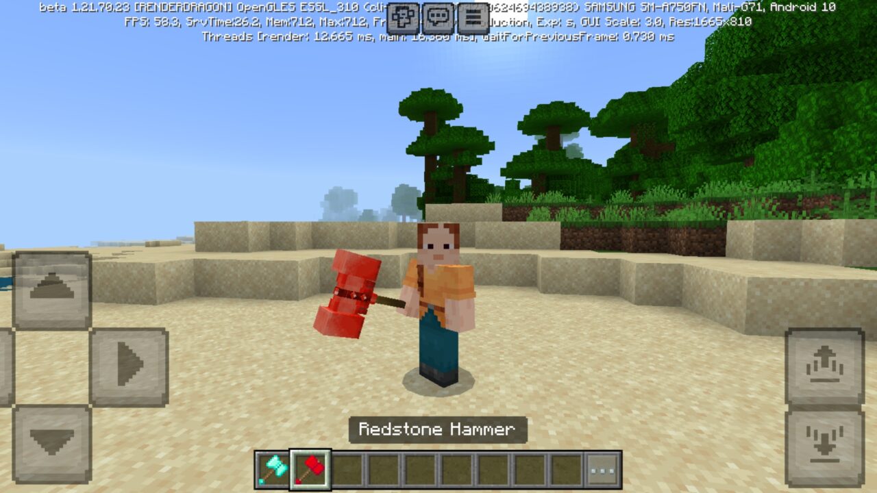 Time Hammer from Hammer Mod for Minecraft PE