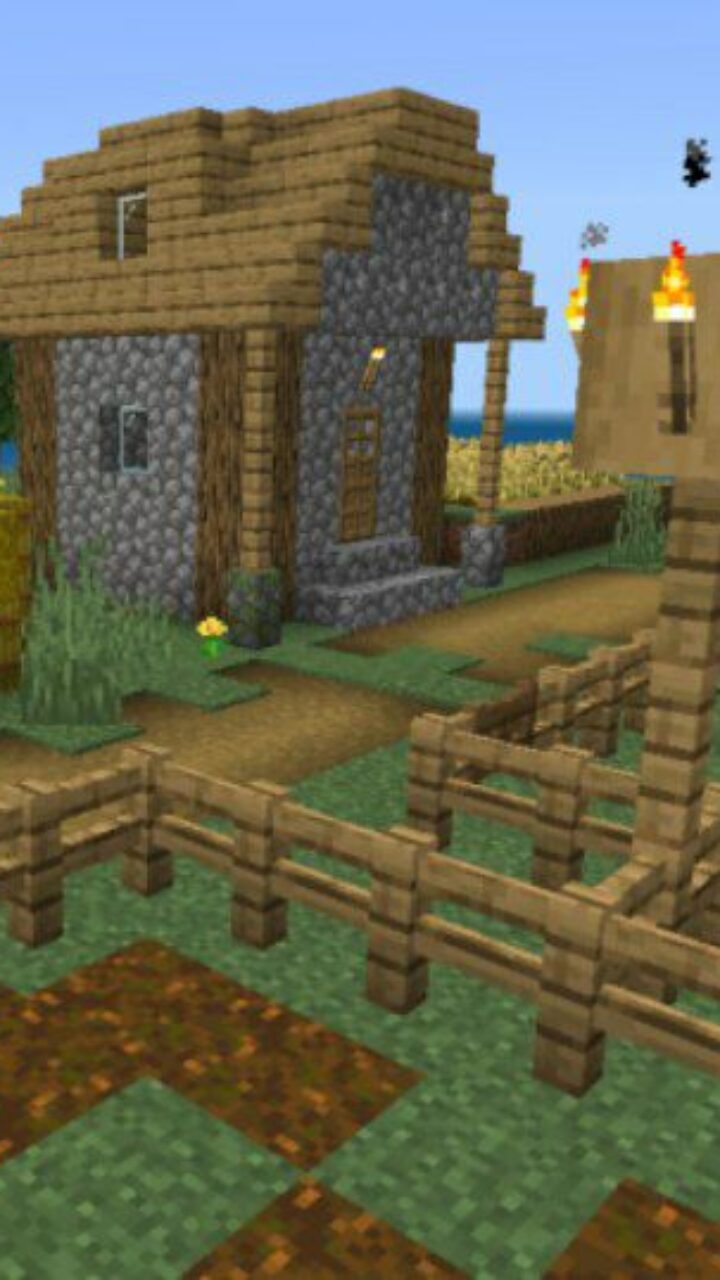 Village from Underwater Cuty Map for Minecraft PE