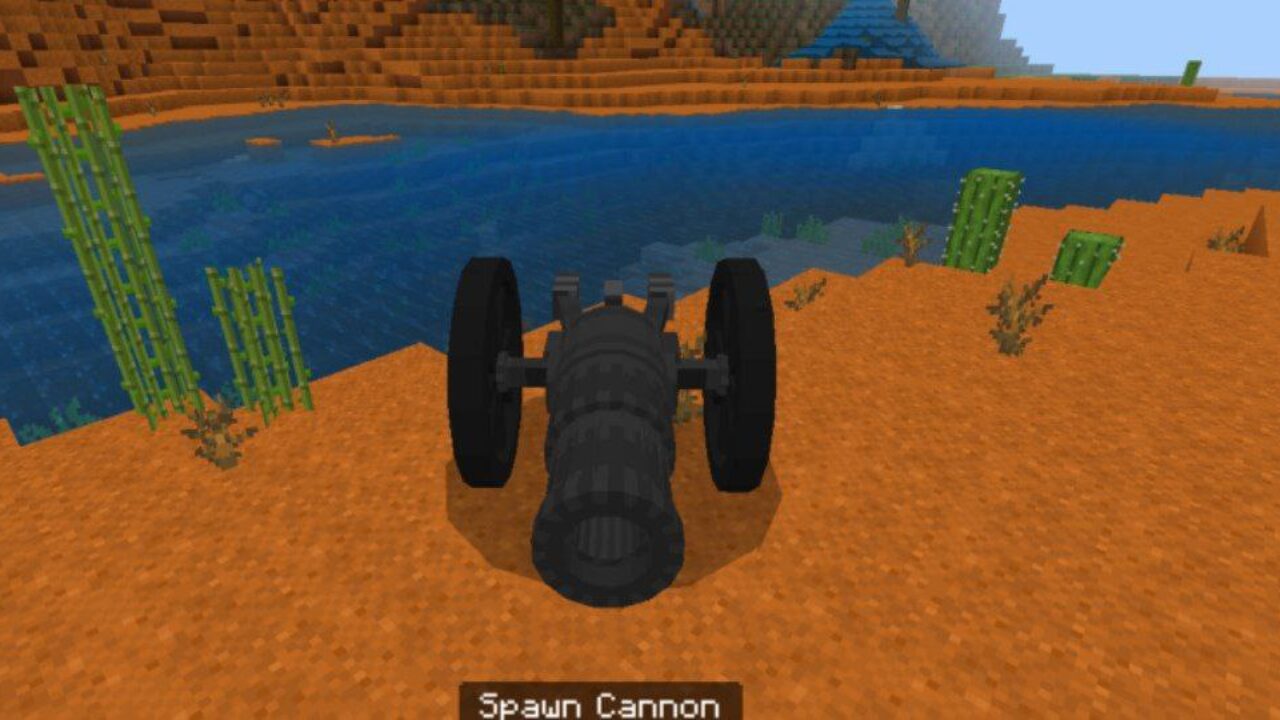 Cannon from Ballista Mod for Minecraft PE