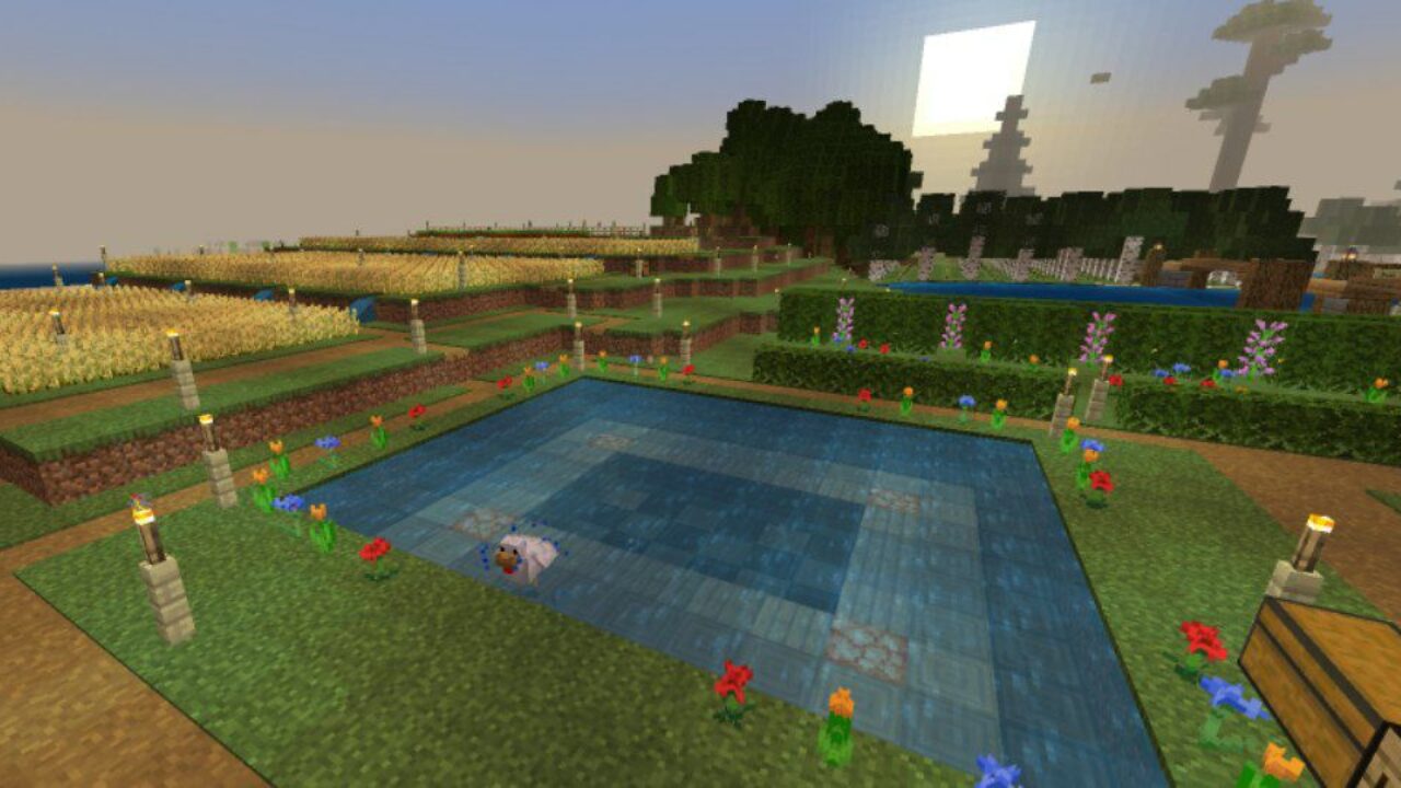 Coastal Village Map for Minecraft PE