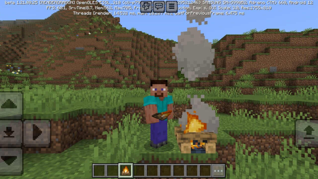Customize from Low Fire Texture Pack in Minecraft PE