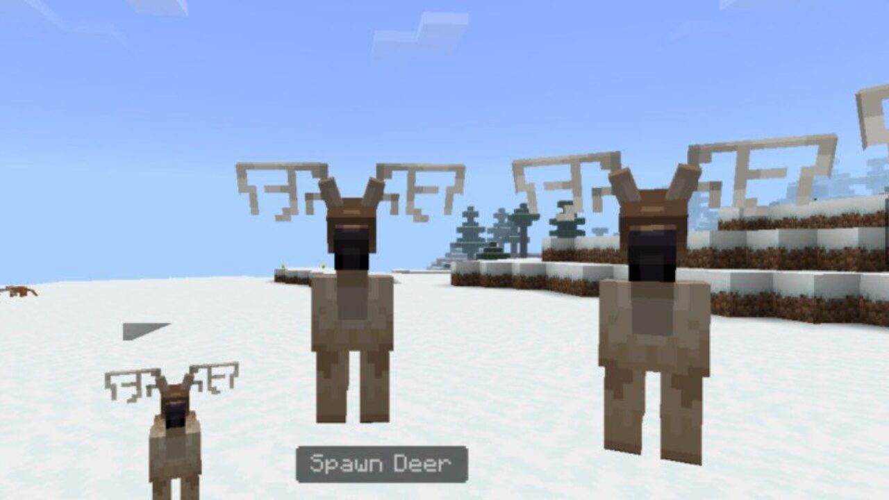 Deer from Safari Animals Mod for Minecraft PE