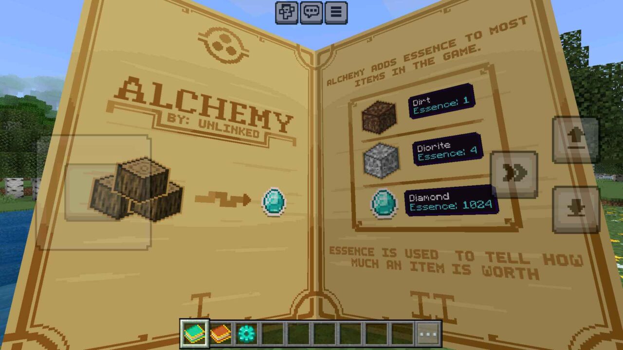 Guide from Alchemy mod for Minecraft PE