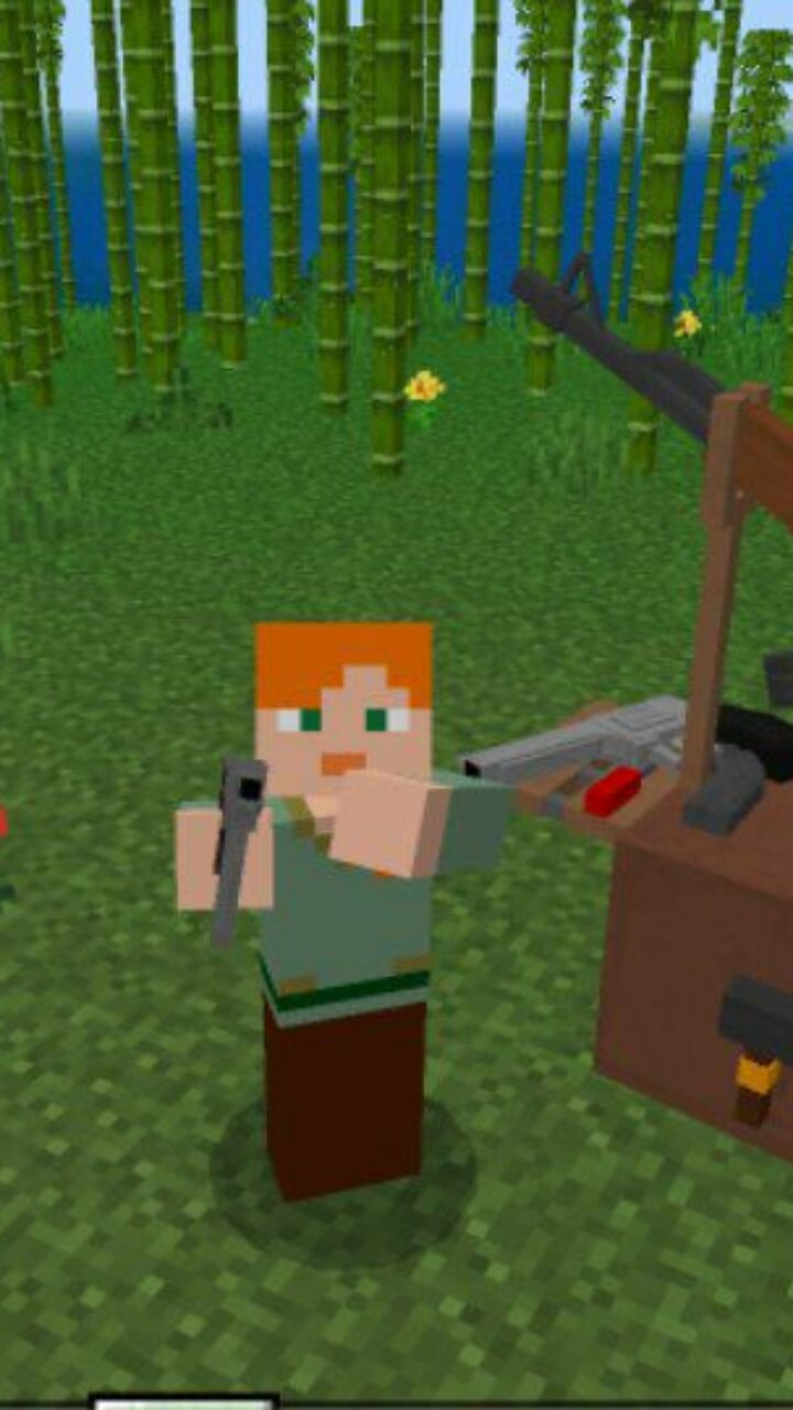 Items from Gun Mod for Minecraft PE