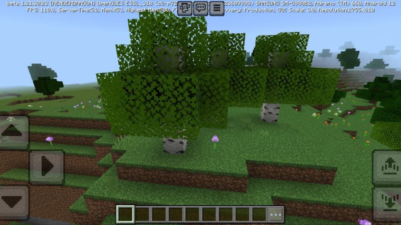 Leaves from Bare Bones Texture Pack for Minecraft PE