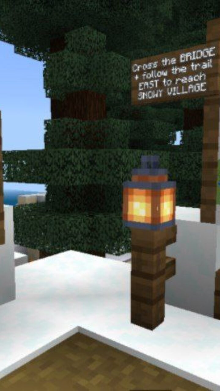 Maps from Snowy Village Map for Minecraft PE