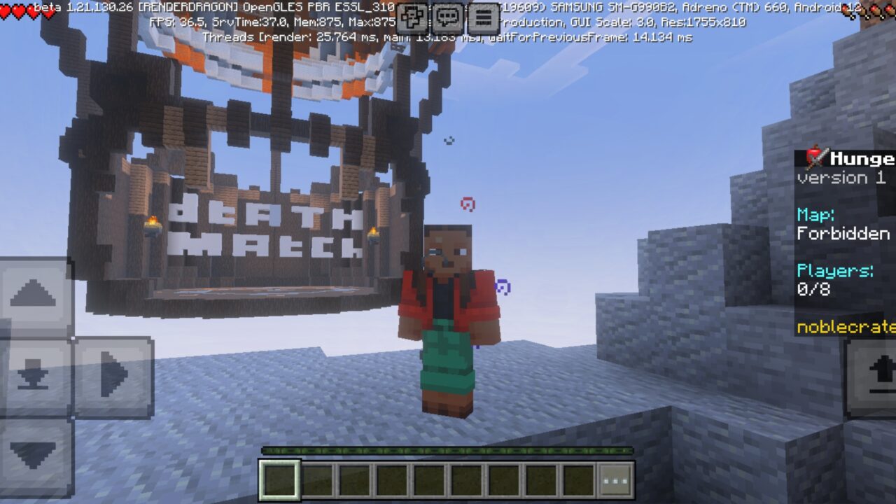 NC from Hunger Games MCPE Map