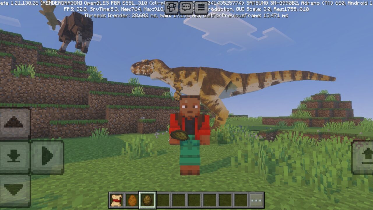 New from Dinosaurs Mod for Minecraft PE