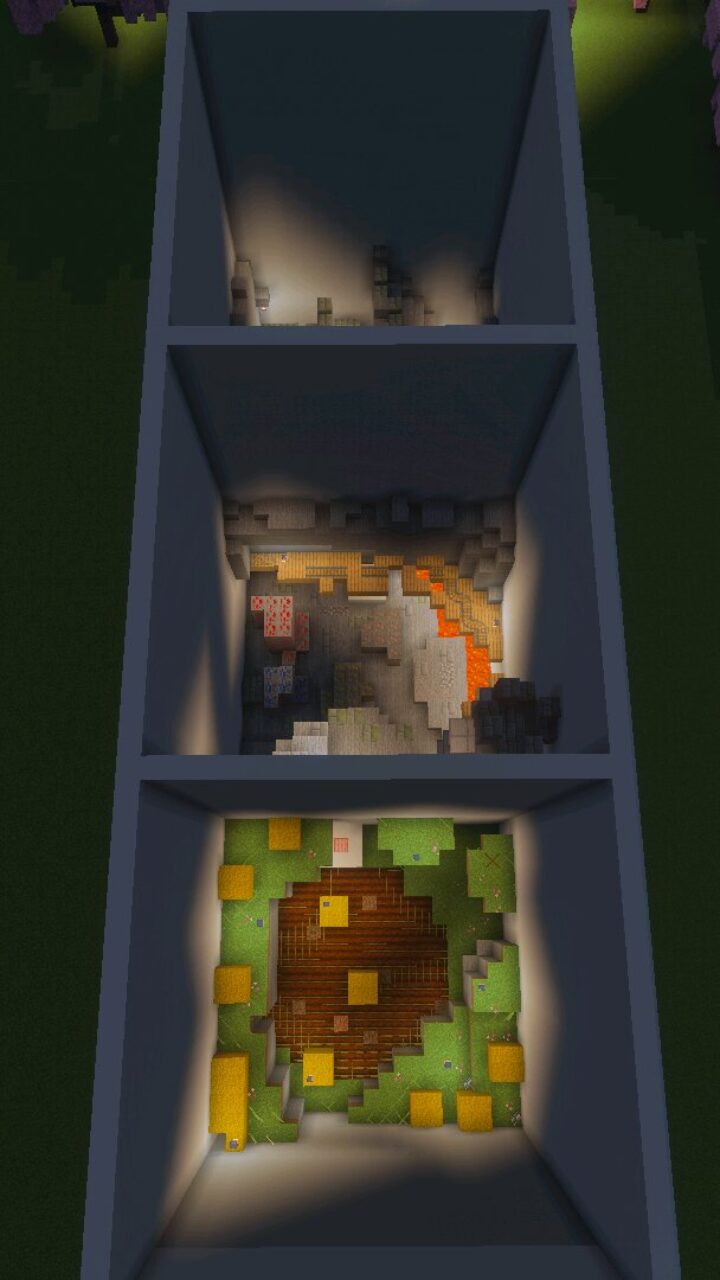 Rooms from Parkour Challenge Map for Minecraft Bedrock