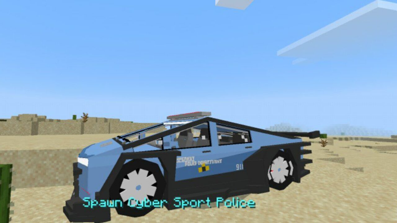 Police from Cyber Sport Mod for Minecraft PE