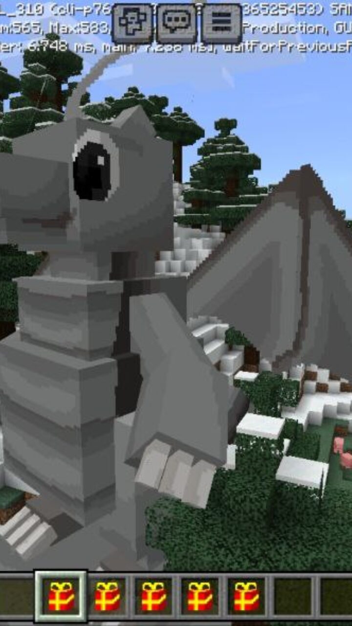 Statue from Pokemon Mod for Minecraft PE