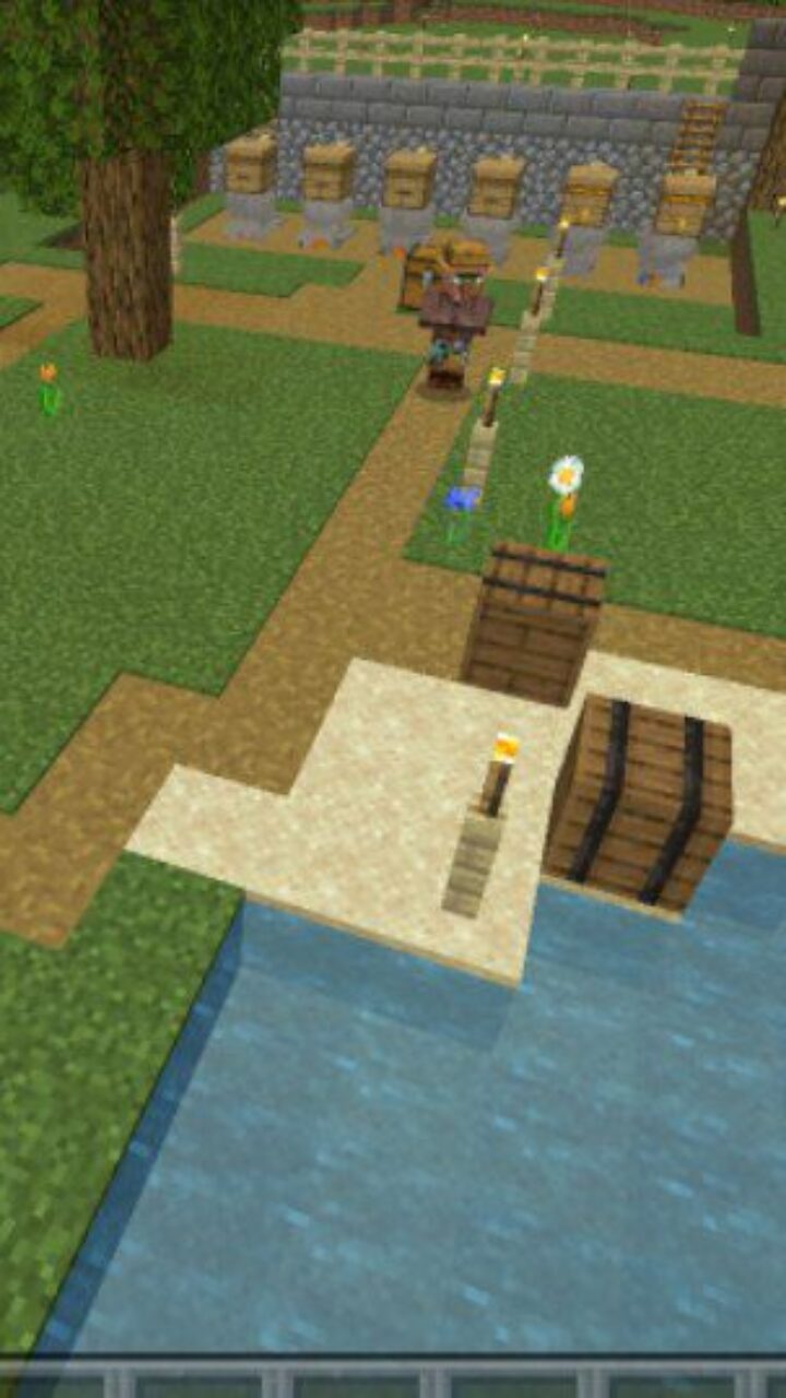 Territory from Coastal Village Map for Minecraft PE