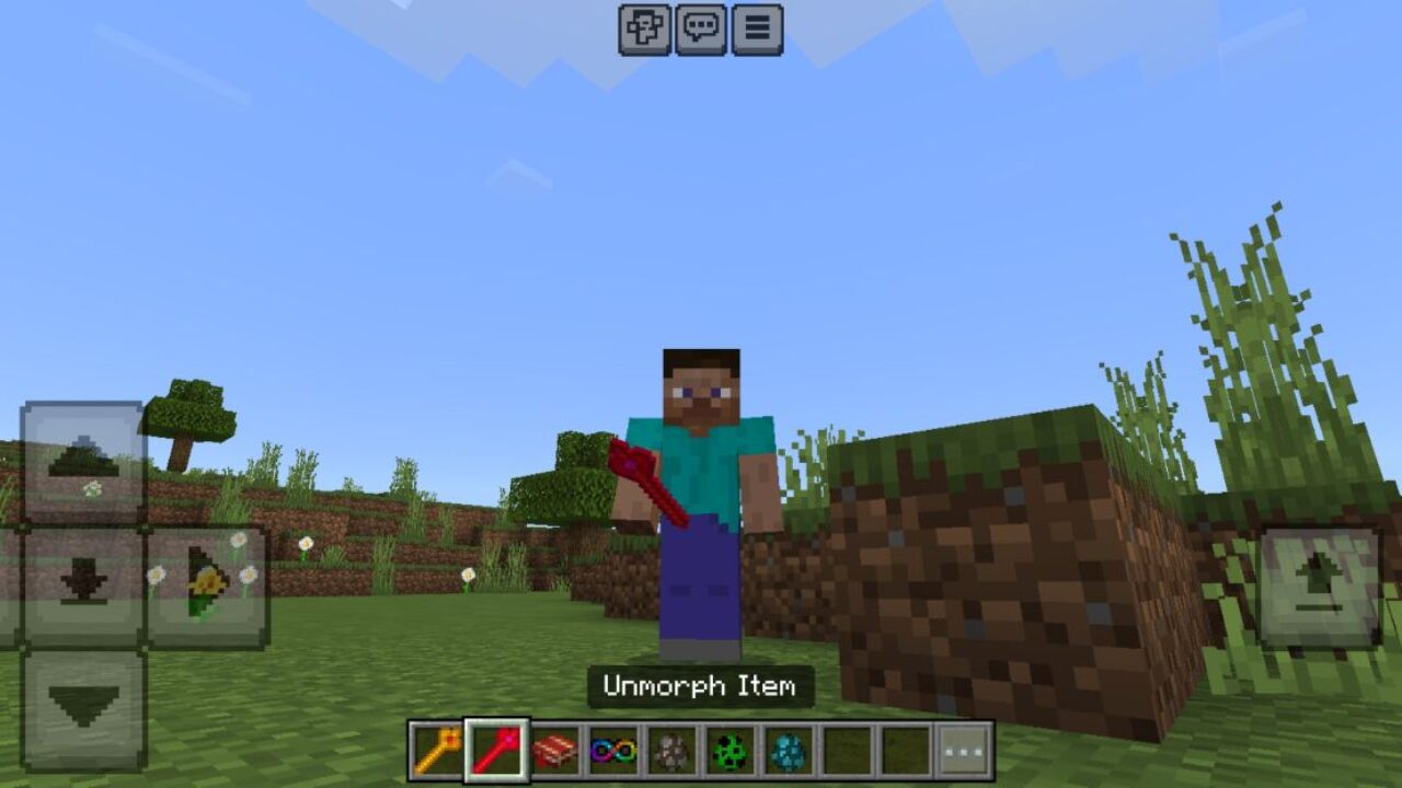 Unmorph from Morph Mod for Minecraft PE