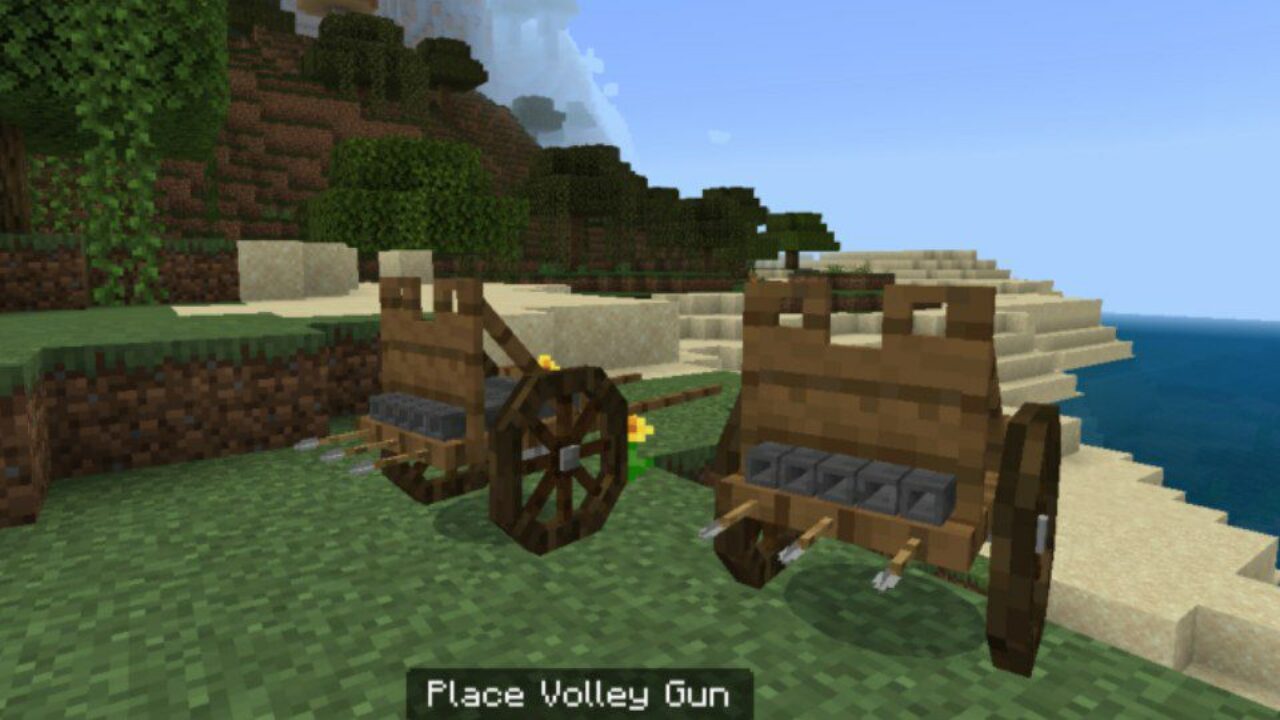 Volley Gun from Armory Offence Mod for Minecraft PE