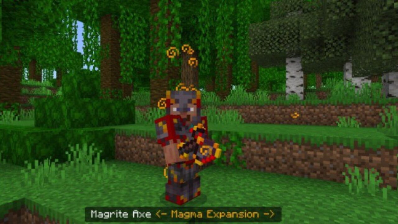 Axe from Magma Expansion Mod for Minecraft PE