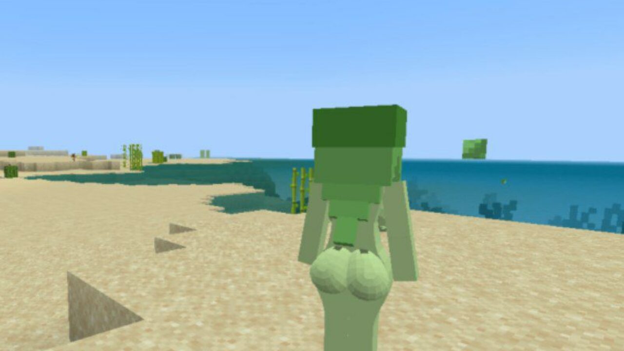 Backside from Slime Girl Mod for Minecraft PE