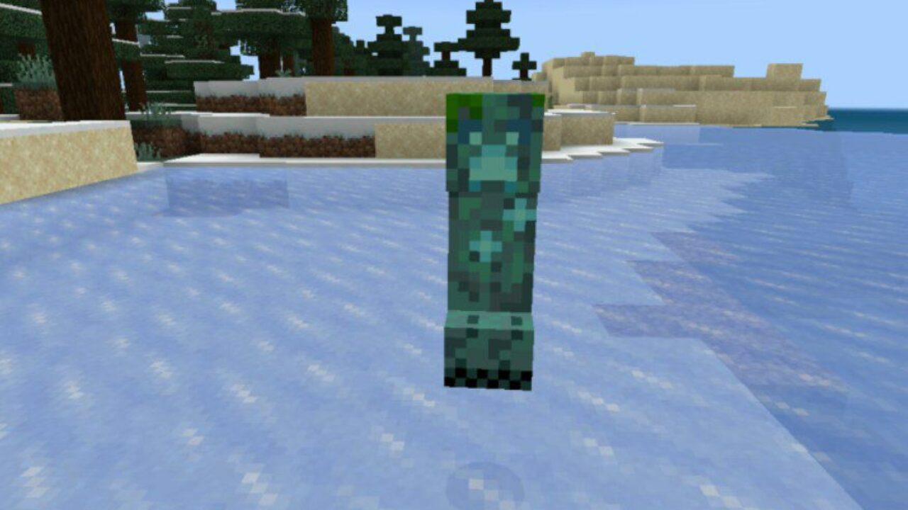 Creeper from Drowned Mobs Mod for Minecraft PE