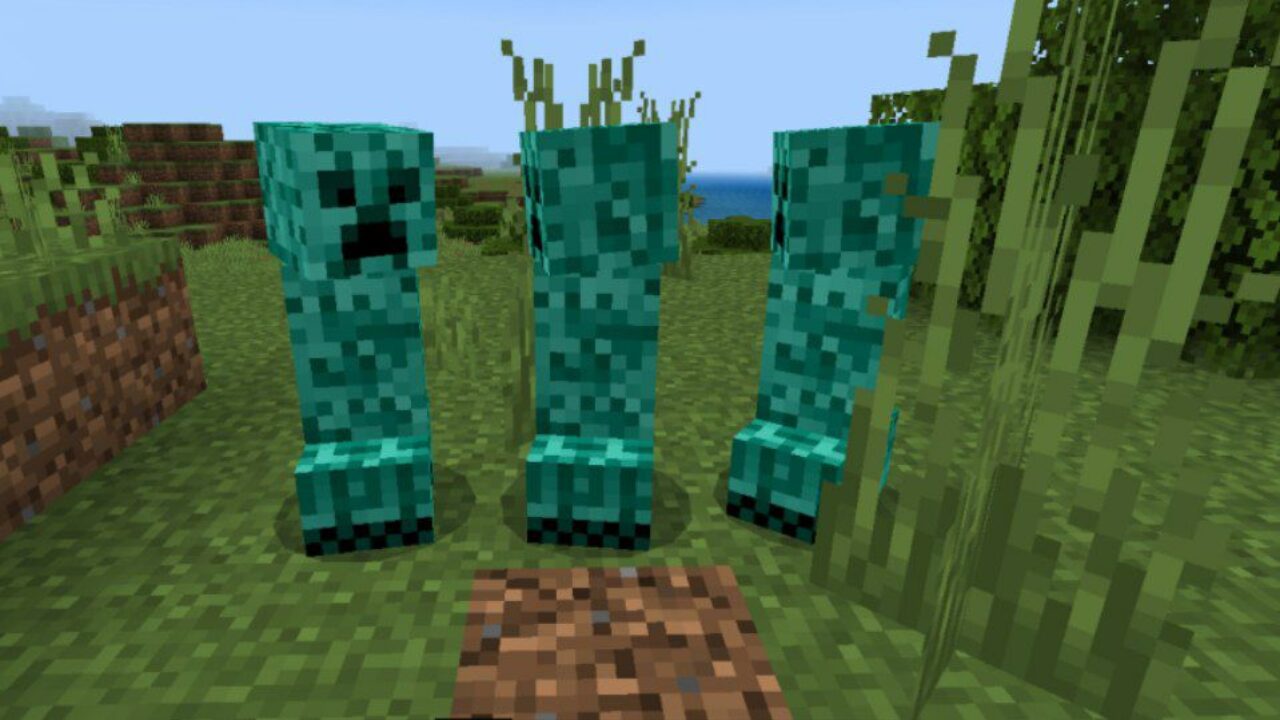 Creeper from Survival Reworked Mod for Minecraft PE