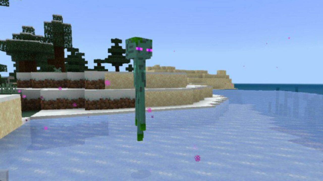 Enderman from Drowned Mobs Mod for Minecraft PE
