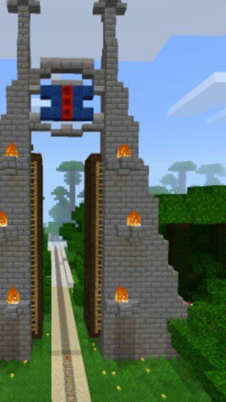 Entrance from Prehistoric Park Map for Minecraft PE