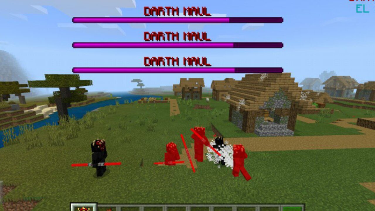 Fight from Darth Maul Mod for Minecraft PE