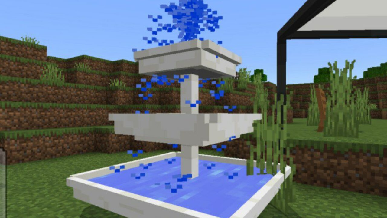 Fountain from Household Furniture Mod for Minecraft PE