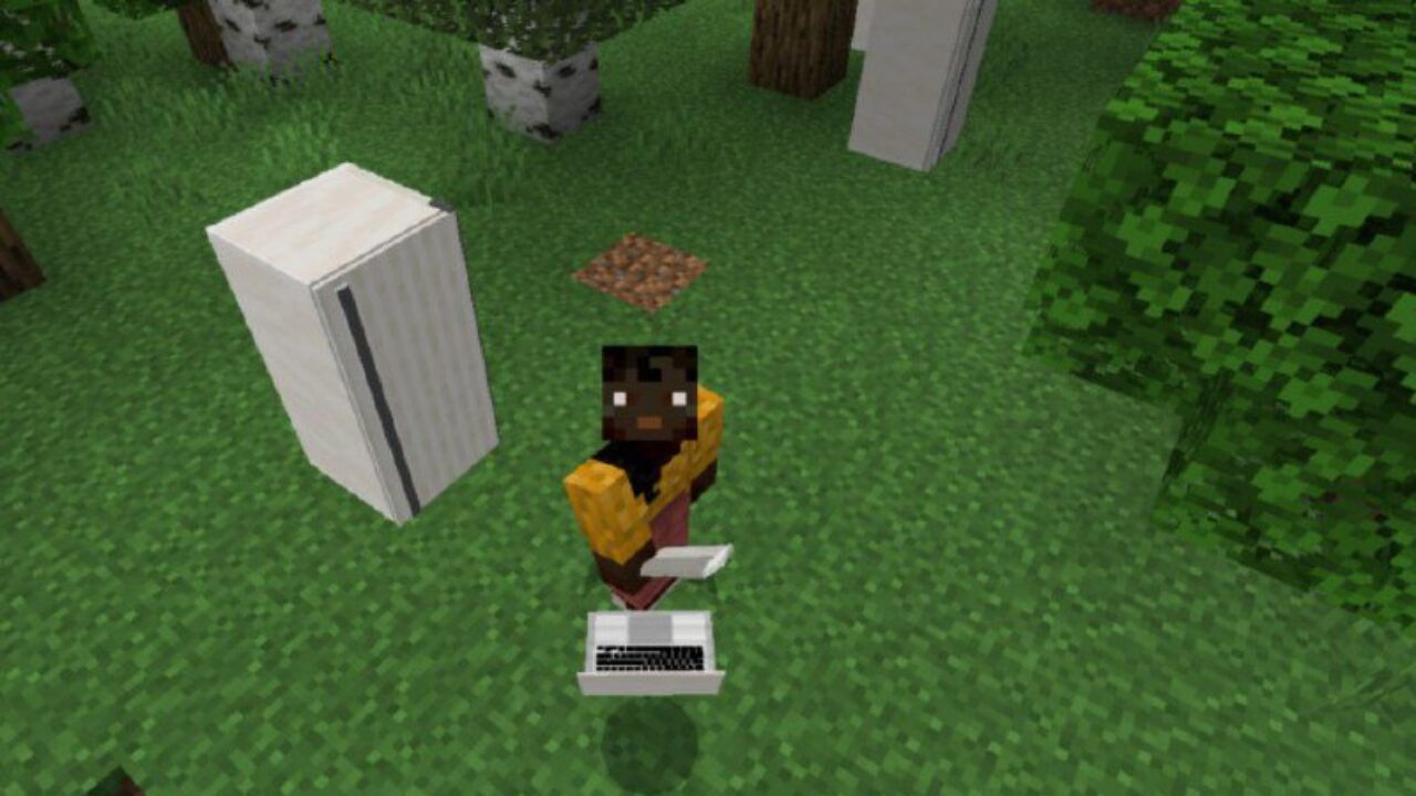 Fridge from Decoration Furniture Mod for Minecraft PE