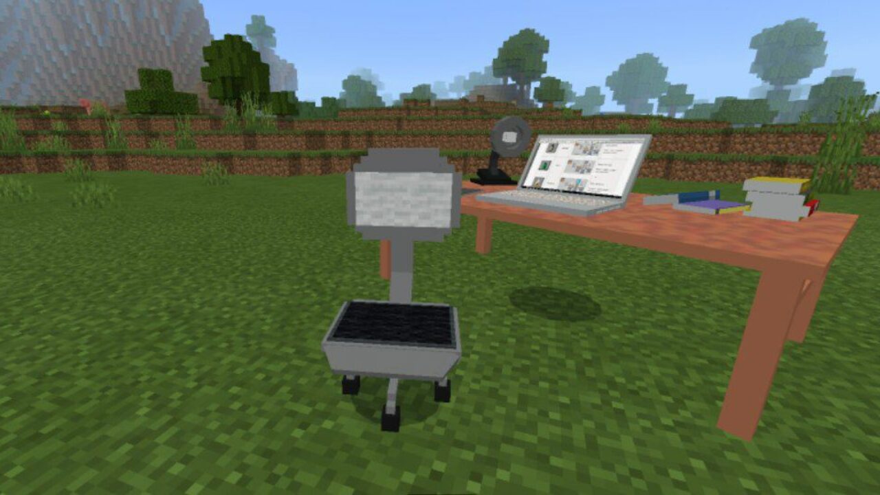 Furniture from Schoolboy Mod for Minecraft PE