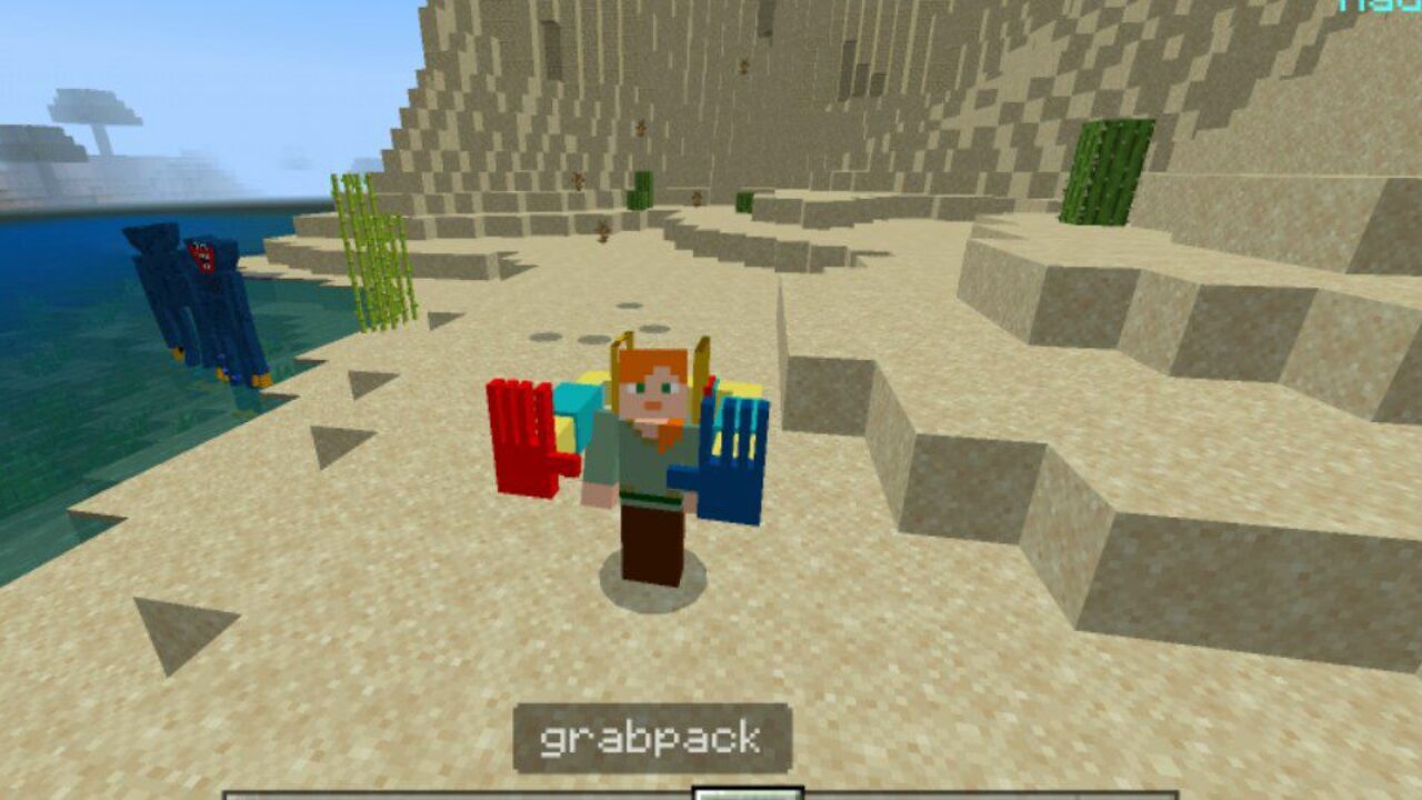 Grab Pack from Poppy Playtime 2 Mod for Minecraft PE