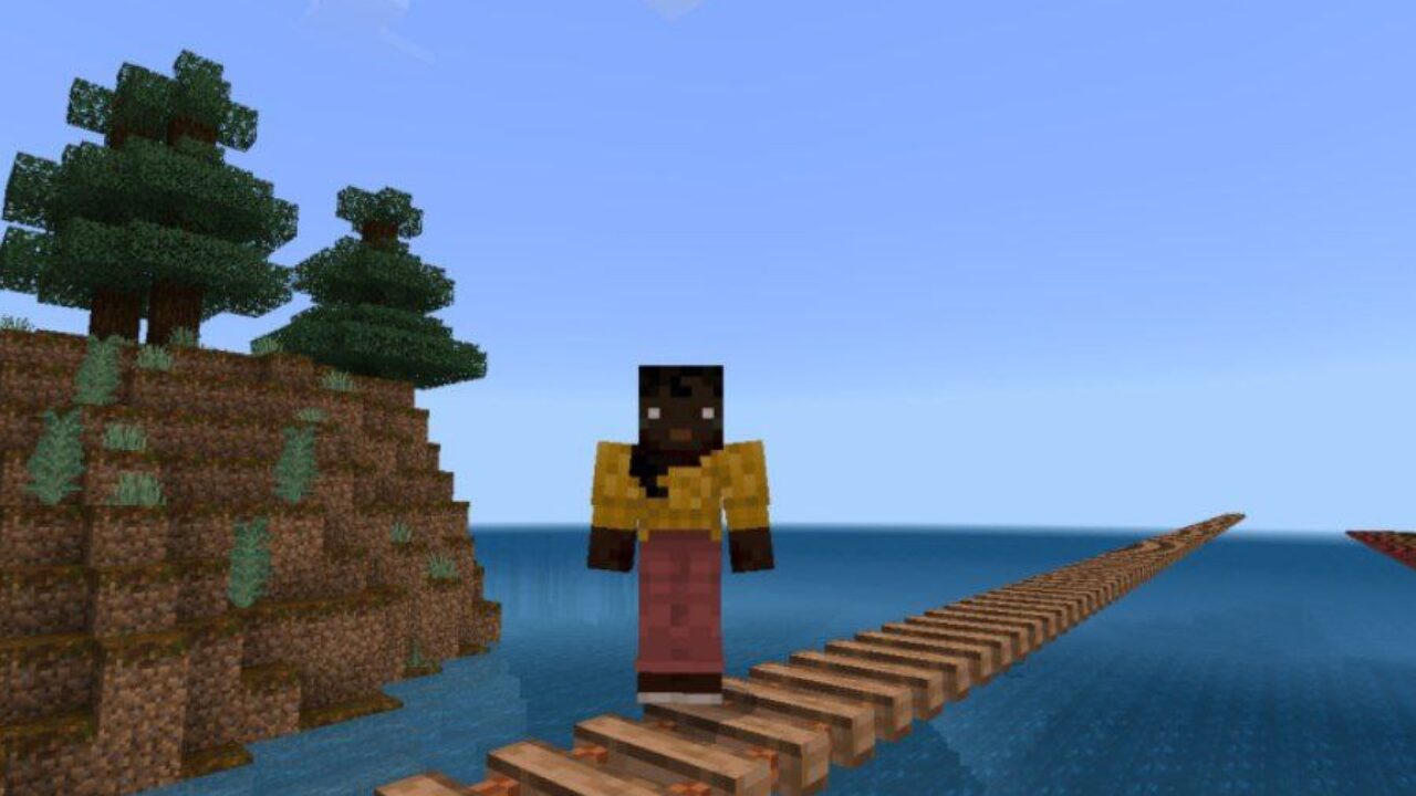 Instant Bridge Mod for Minecraft PE