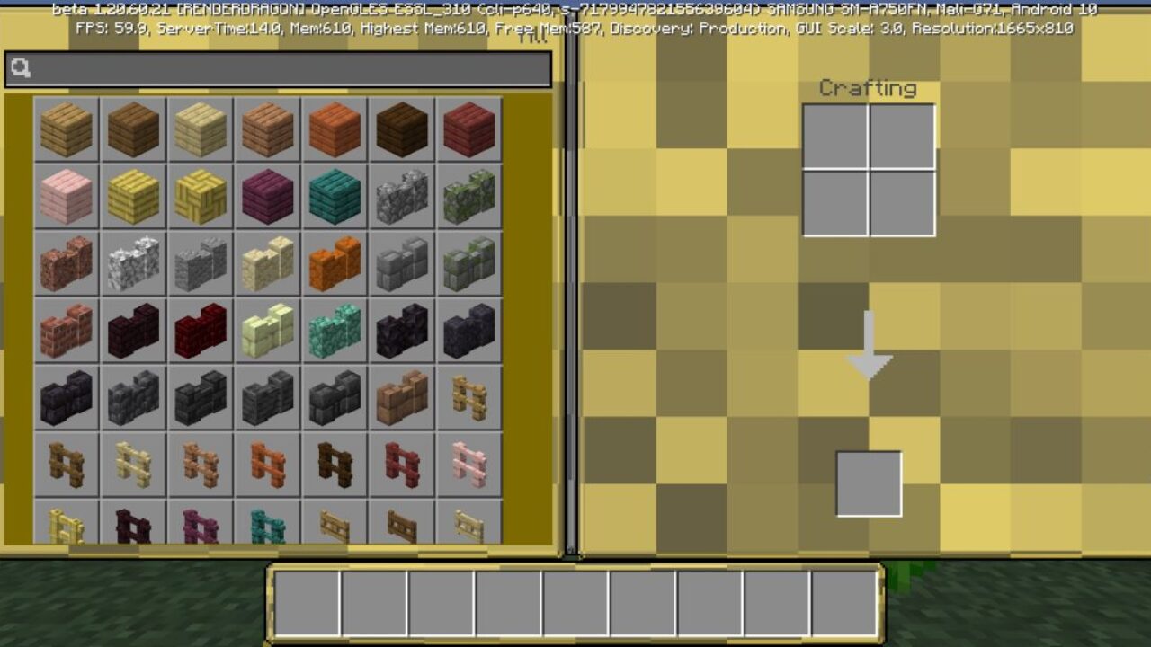 Inventory from Boss Texture Pack for Minecraft PE