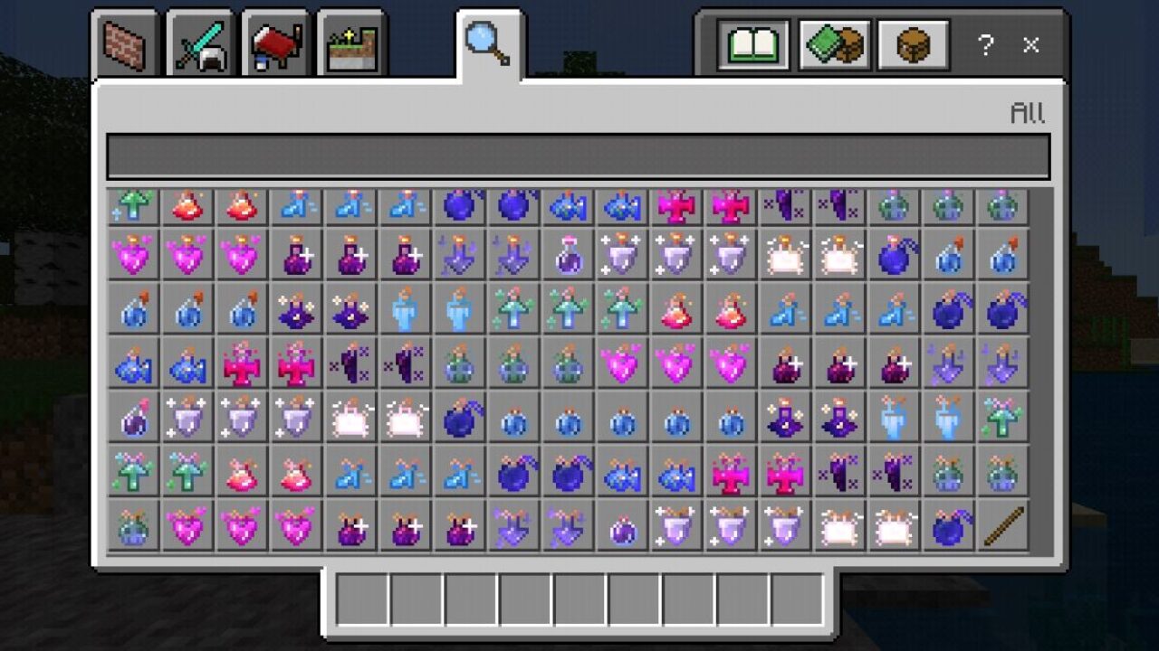 Inventory from Potion Texture Pack for Minecraft PE
