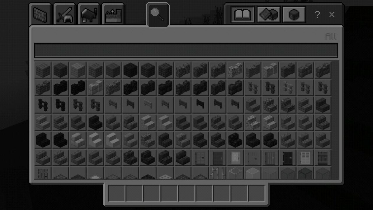 Inventory from White Texture Pack for Minecraft PE