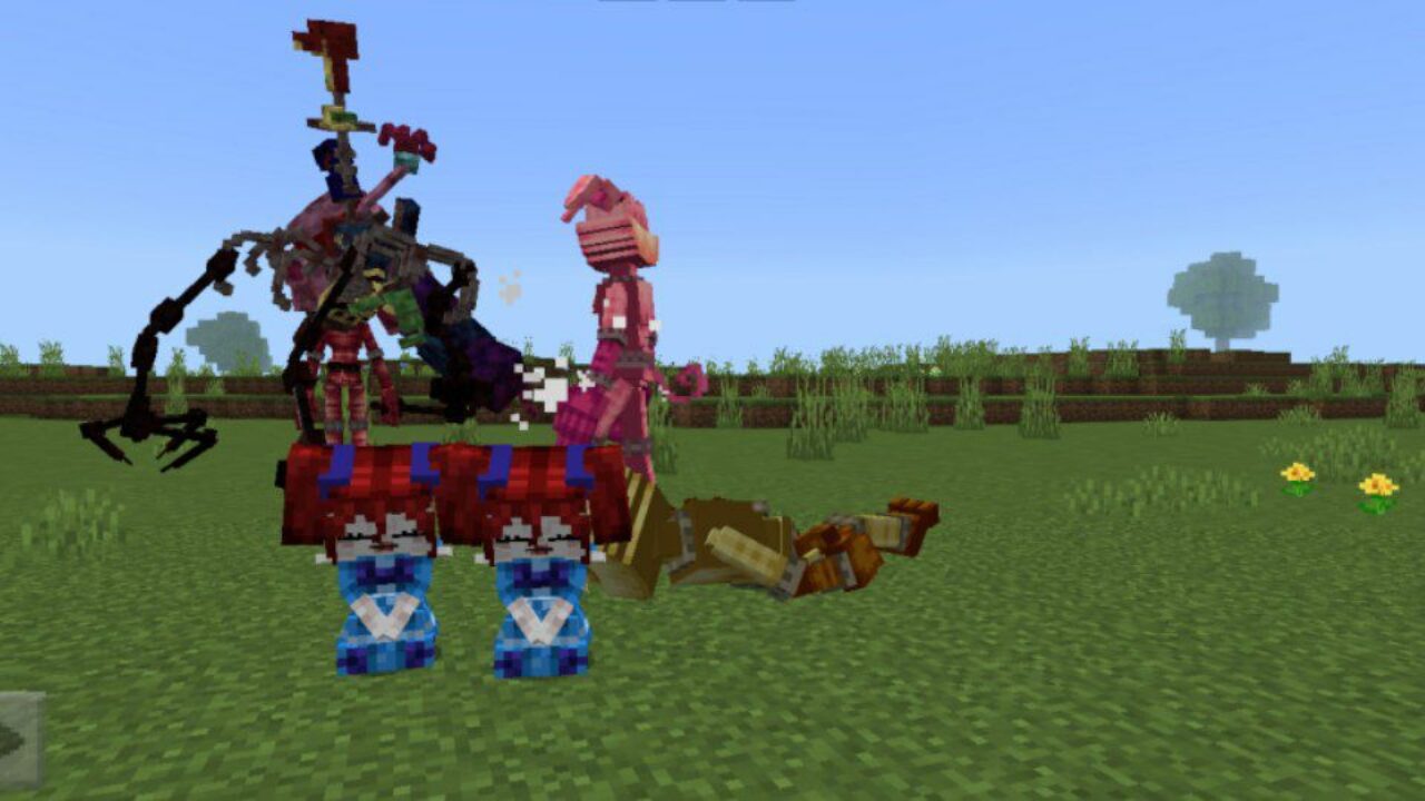 Monsters from Poppy Playtime 3 Mod for Minecraft PE