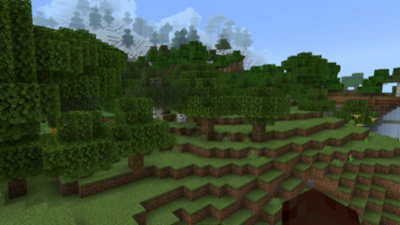 Nature from Lynx Deferred PBR Texture Pack for Minecraft PE