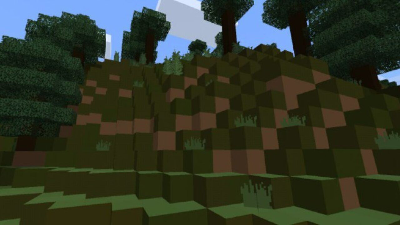 Nature from One Block Texture Pack for Minecraft PE