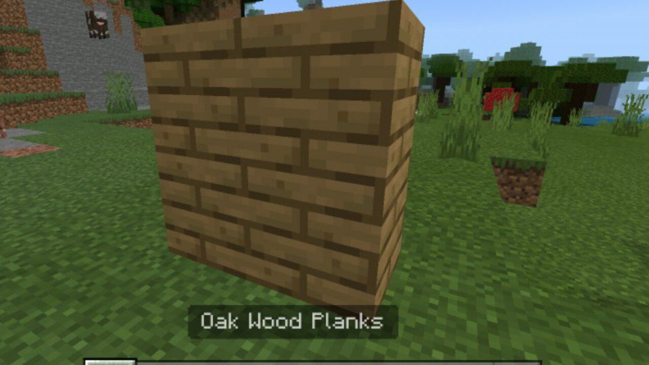 Oak from Planks Texture Pack for Minecraft PE